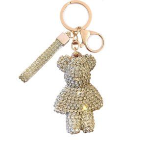 Crystal Bear Key Chain Bag Chain